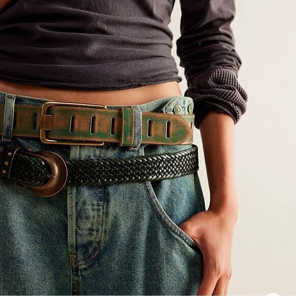 We The Free Jona Belt - yellow lime green Green S/M. New - Picture 8 of 8